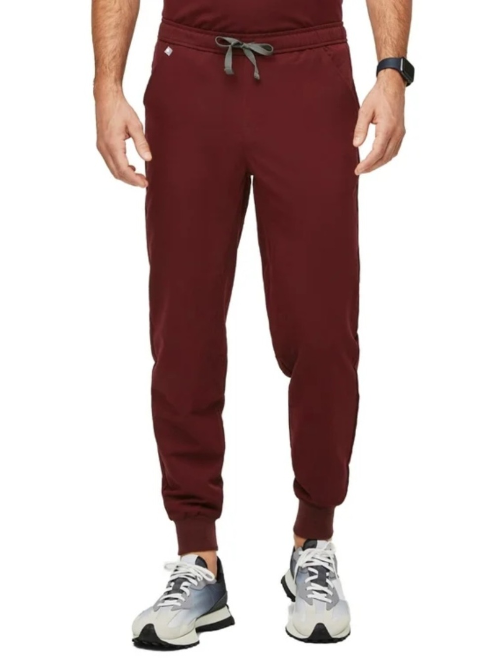 FIGS Men’s Tansen Jogger Scrub Pants  Burgundy, Sixe XL